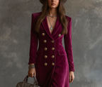Victoria | Velvet Blazer Dress