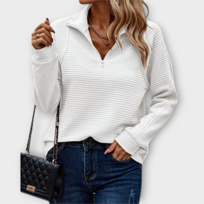 Romena - Sweater With Collar And Zip