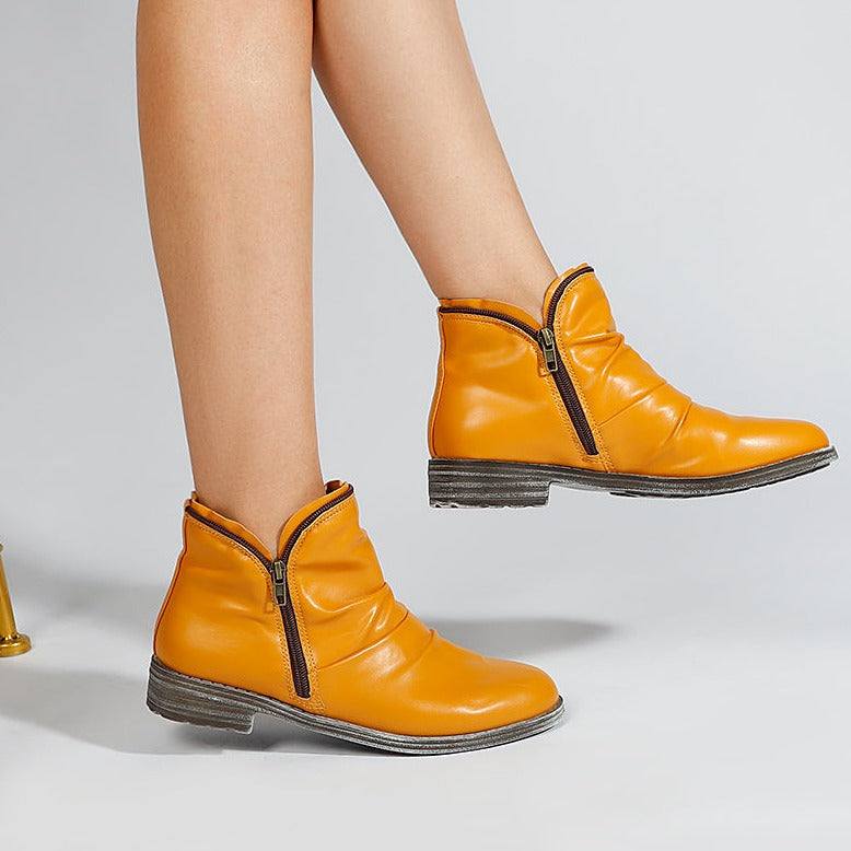 Women's zip-up ankle boots