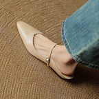 Thea Genuine Leather Mules