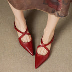 Helene Genuine Leather Mules