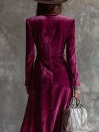 Victoria | Velvet Blazer Dress