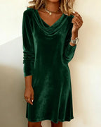 Frosina - Loose Fitting Velvet Dress