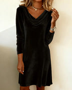 Frosina - Loose Fitting Velvet Dress