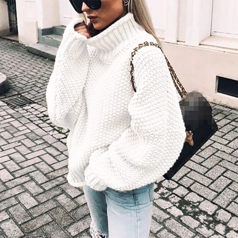 Celine - Chunky Knit Turtleneck Sweater