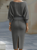 Brielle | Draped Elegant Midi Dress