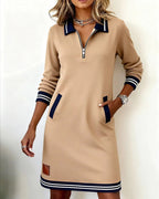 Sophie | Chic Long Sleeve Cotton Dress