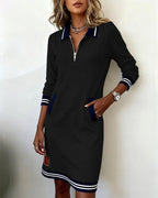 Sophie | Chic Long Sleeve Cotton Dress