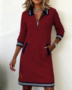 Sophie | Chic Long Sleeve Cotton Dress