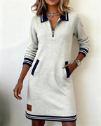 Sophie | Chic Long Sleeve Cotton Dress