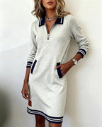 Sophie | Chic Long Sleeve Cotton Dress