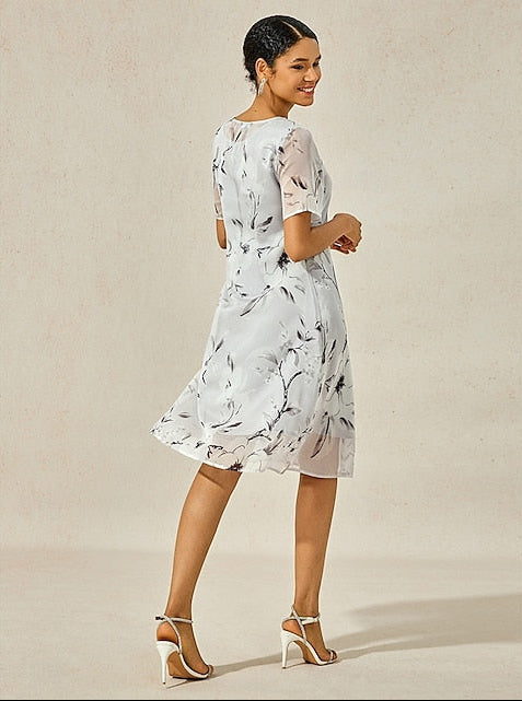 Chandra | Sophisticated Floral Dress